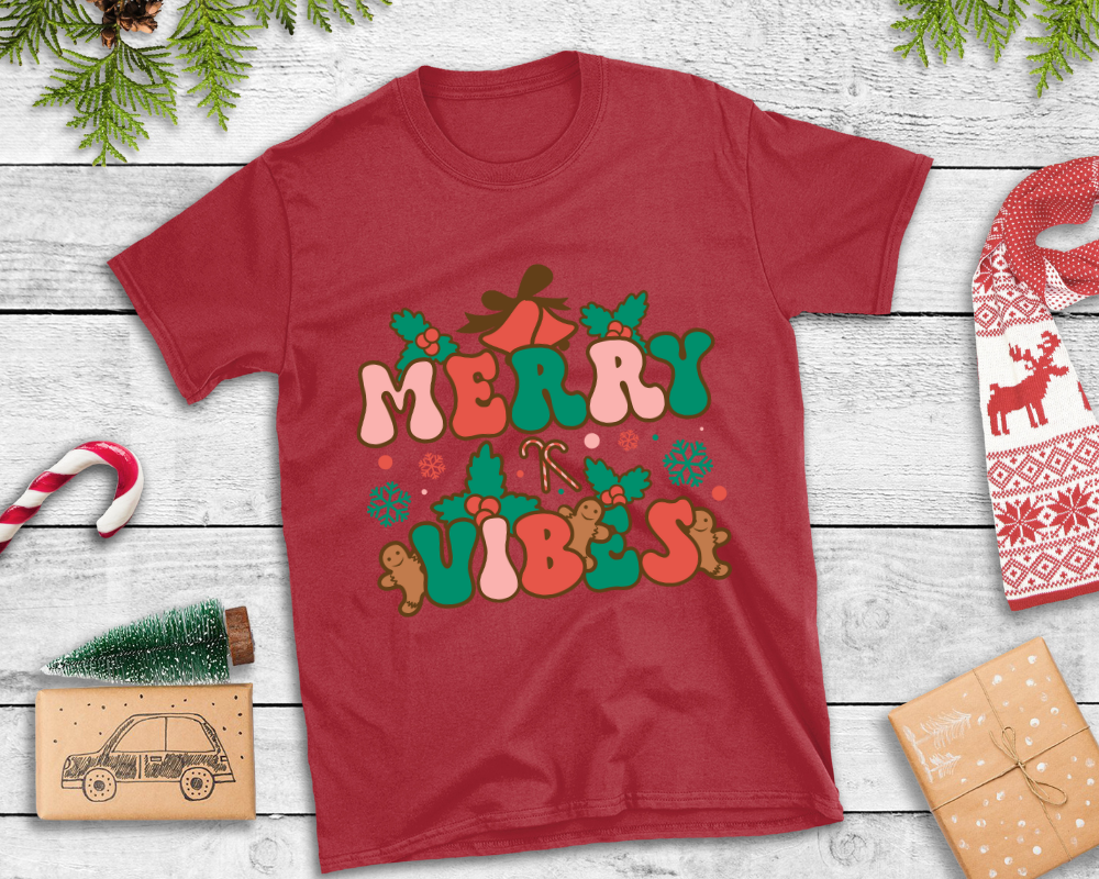 Merry Vibes (Retro Style)  Unisex T-shirt