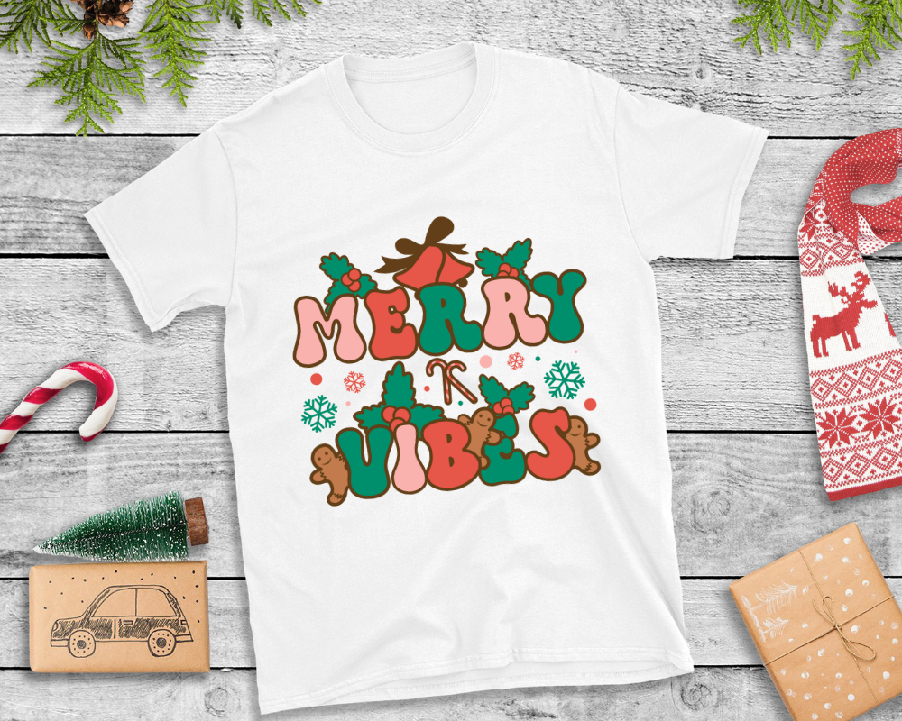 Merry Vibes (Retro Style)  Unisex T-shirt